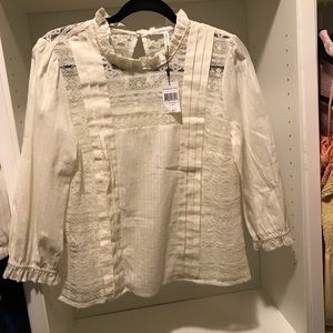 Ladies lace loose fit top. NWT